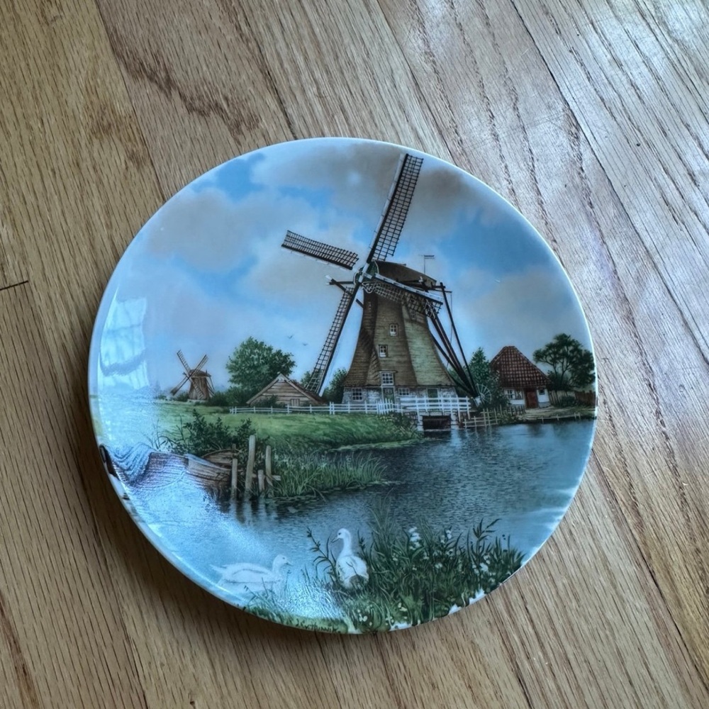 Royal Schwabap hand decorated ceramic plate